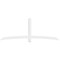 Ekena Millwork Bellingham Architectural Grade PVC Gable Bracket, 96"W x 36"H x 2"D x 4"F, 9/12 Pitch GBP096X36X0204BEL00 - alternate 4